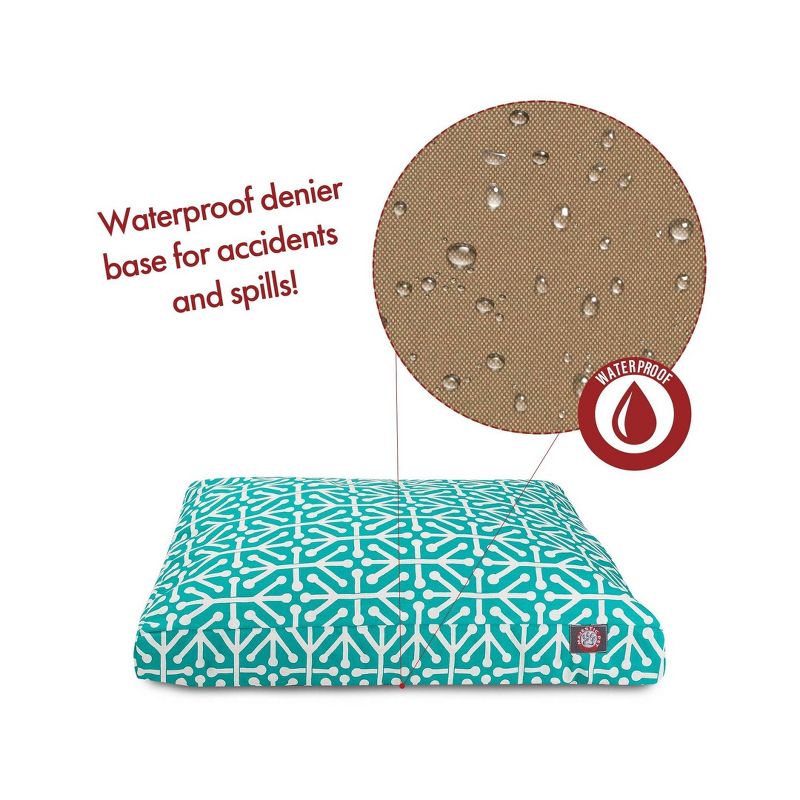 Majestic Pet Aruba Rectangle Dog Bed - Pacific - Medium
