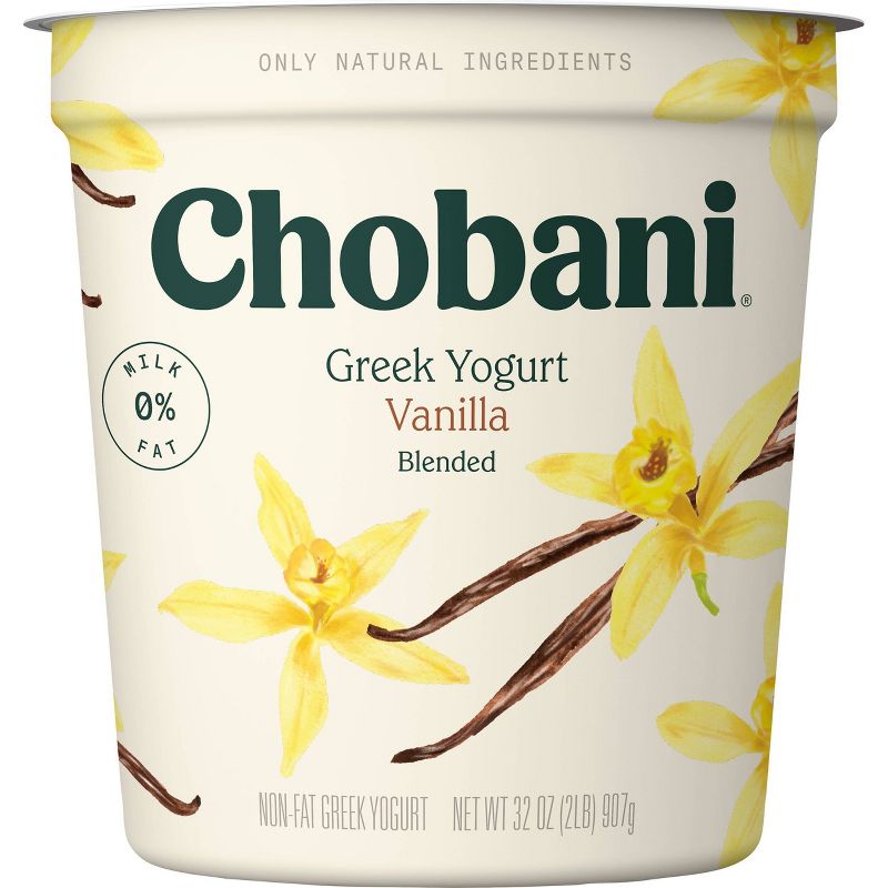 Chobani Vanilla Blended Nonfat Greek Yogurt - 32oz
