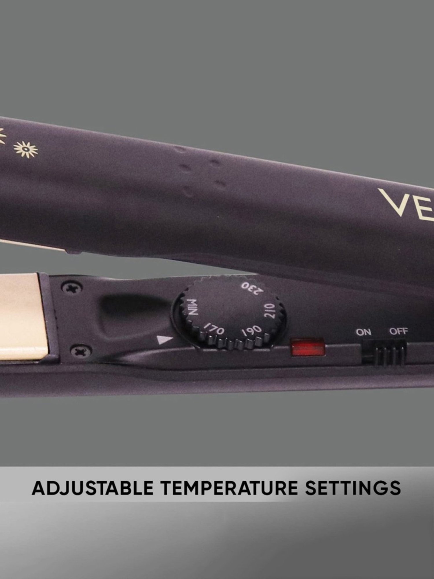 Vega Keratin Glow Flat VHSH-20 Hair Straightener (Black)