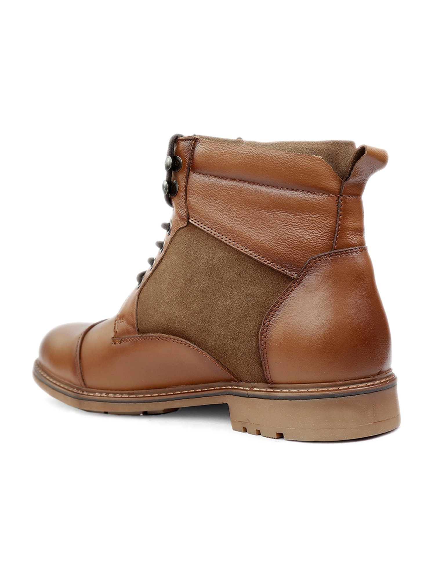 Shences Tan Derby Boots