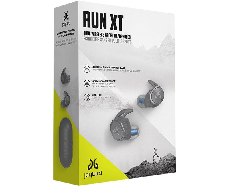 JayBird RUN XT True Wireless Sport Headphones - Stereo - True Wireless - Bluetooth - 16 Ohm - 20 Hz - 20 kHz - Earbud - Binaural - In-ear