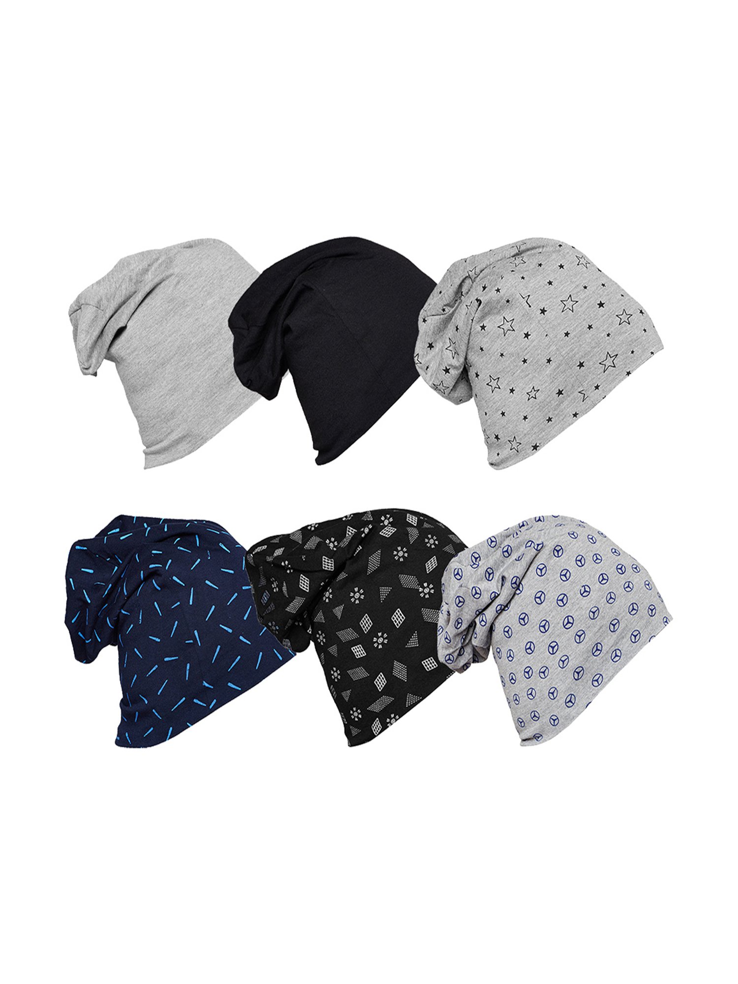 Vimal Jonney Multicolor Printed Beanies Set of 6