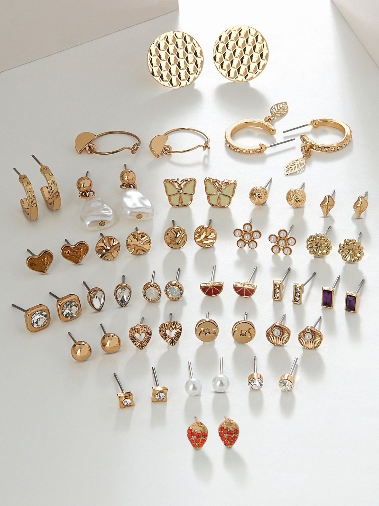 OOMPH Jewellery Yellow Enamel Floral Jhumki