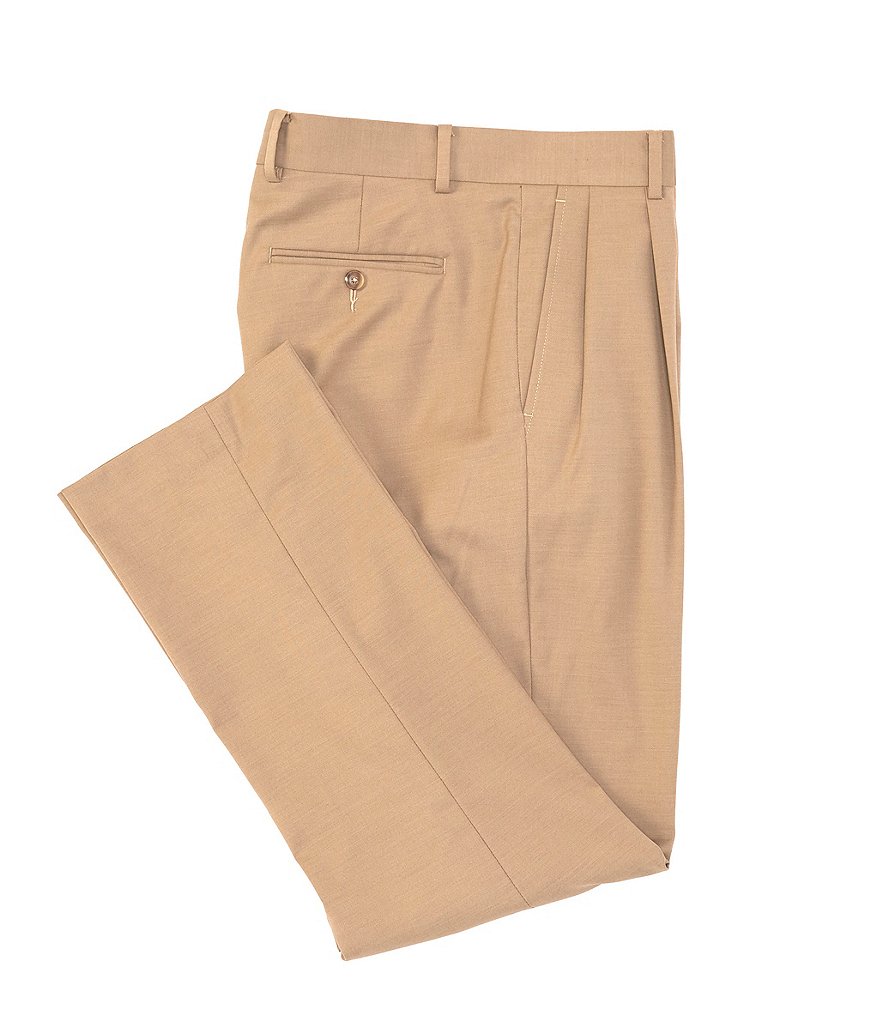 Daniel Cremieux Signature Solid Pleated Dress Pants