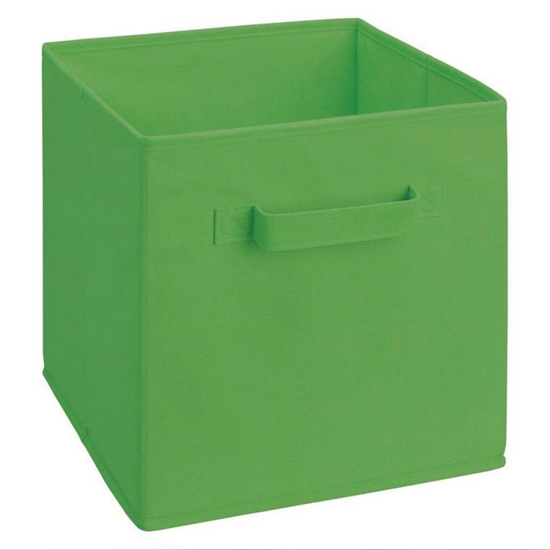ClosetMaid 870100 Nonwoven Polypropylene Fabric Multiple Item Spacious Storage Organizer Cube with 2 Handle Design, Hunter Green (6 Pack)