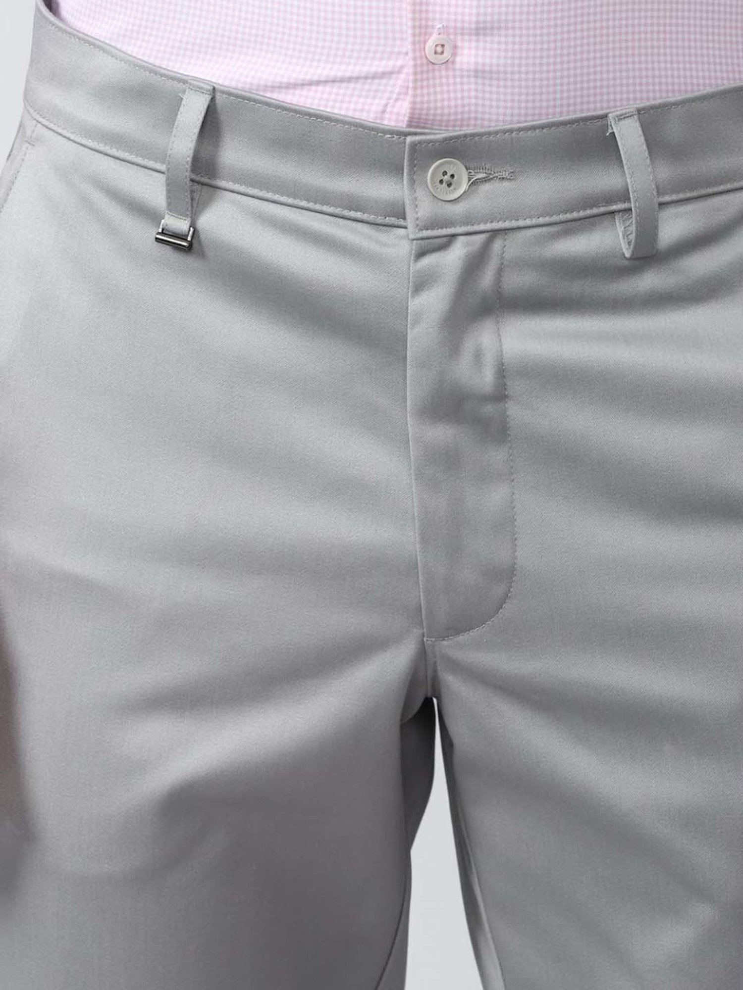 Van Heusen Grey Regular Fit Trousers