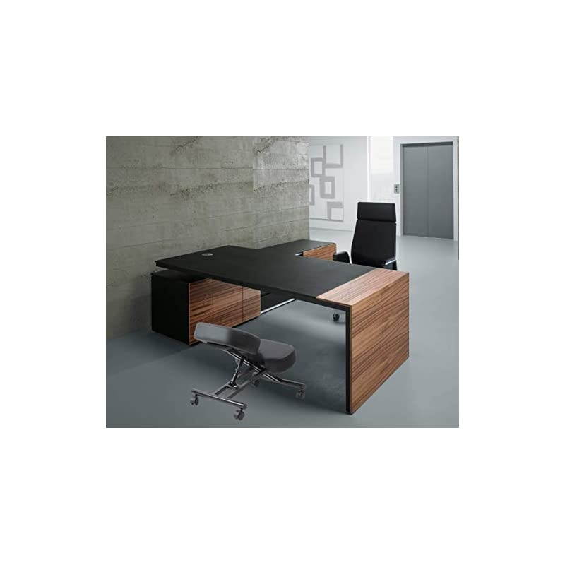 Kneeling Chair Home Office Chairs Thick Cushion Pad Flexible Seating Rolling Adjustable Work Desk Stool Improve Posture Now & Neck Pain - Comfortable Knees and Straight Back