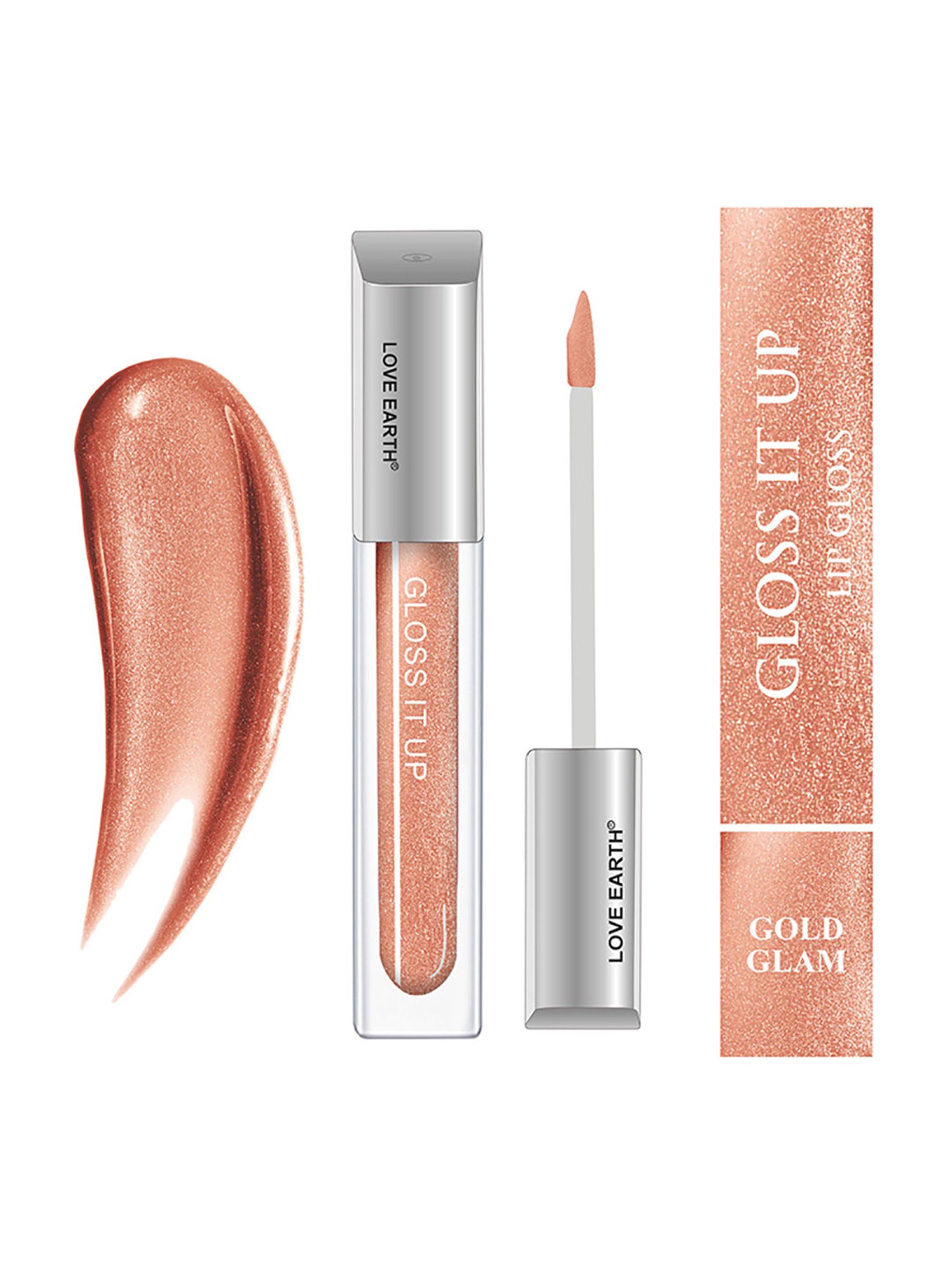 Love Earth Gloss It Up Lip Gloss Gold Glam - 3 ml