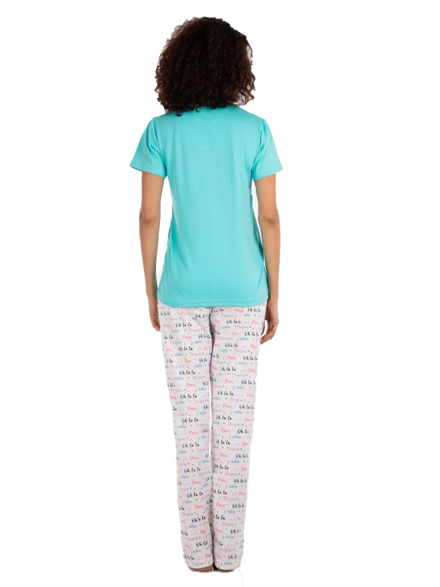 Nite Flite Multicolor Printed Top With Pyjamas