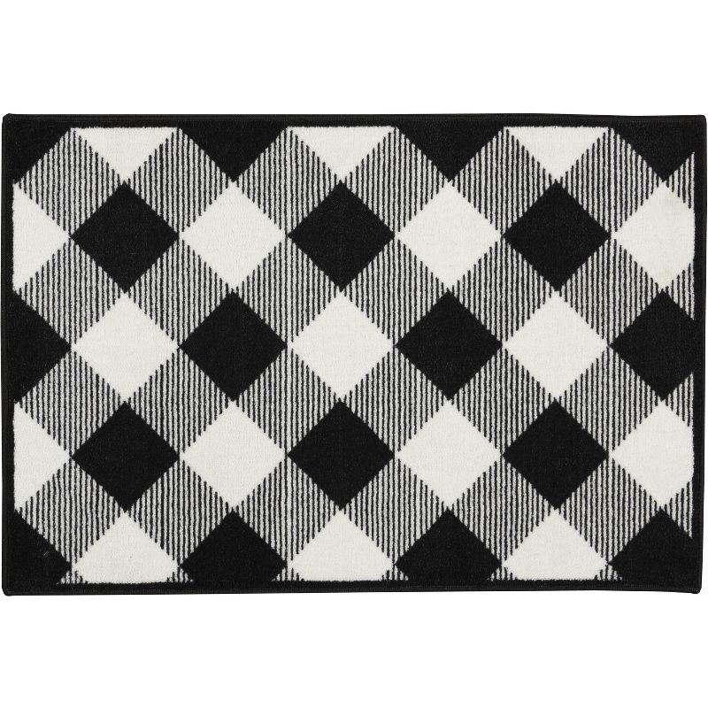 2'x3' Rectangle Floor Mat Black - Nourison