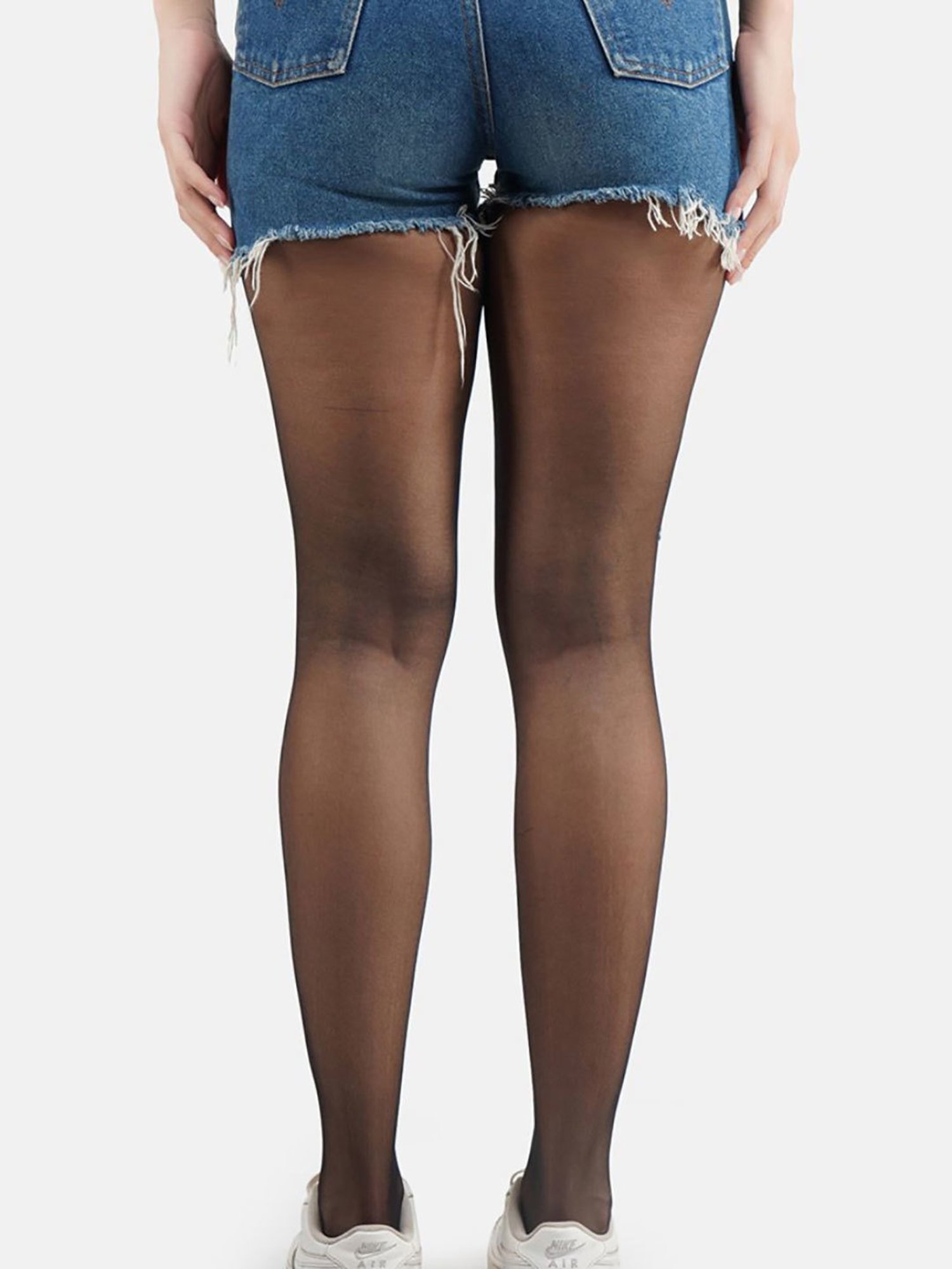 Secrets By ZeroKaata Black Skinny Fit Stockings