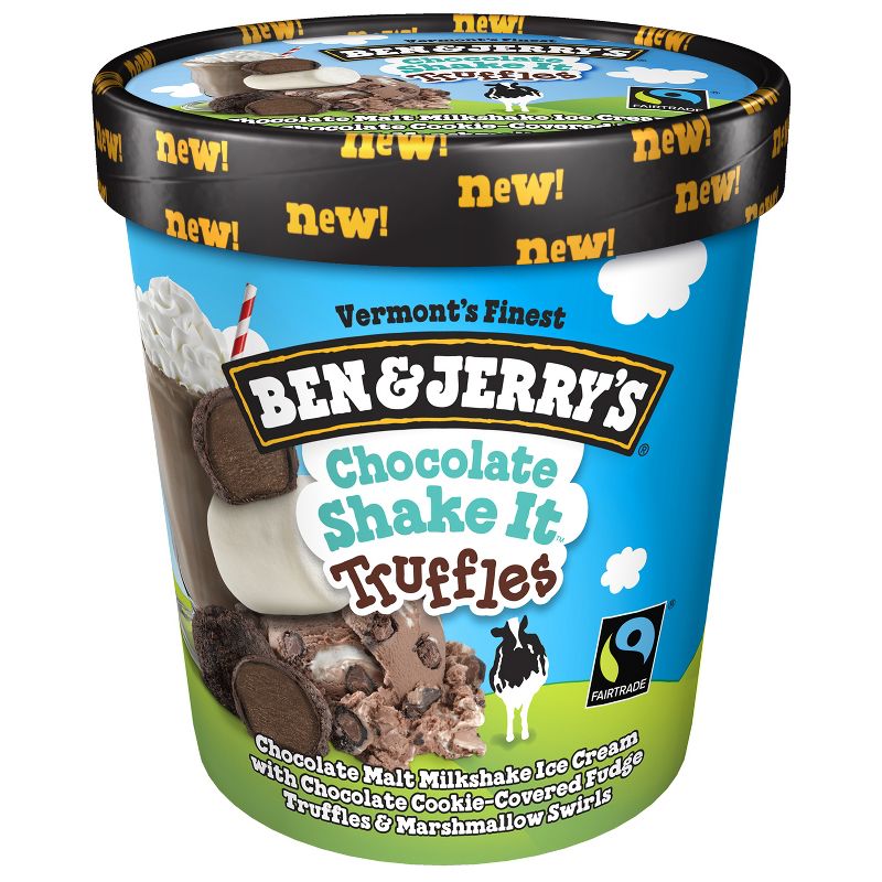 Ben & Jerry's Chocolate Shake It Truffles Ice Cream - 16oz