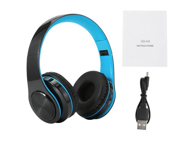 FirstPower Wireless Bluetooth Headphones Foldable Stereo Earphones Super Bass Headset Mic