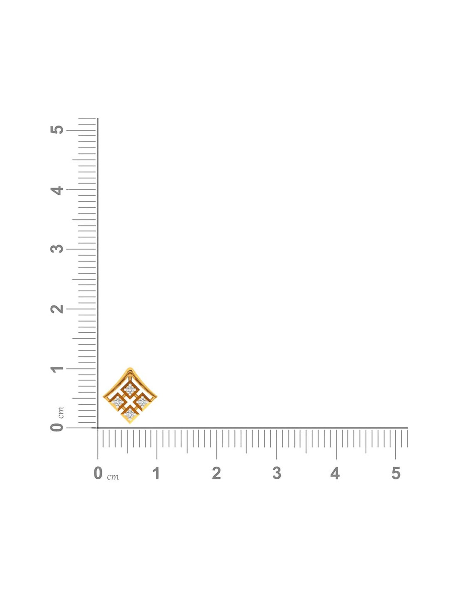 P.C. Chandra Jewellers 14 kt Gold Earrings