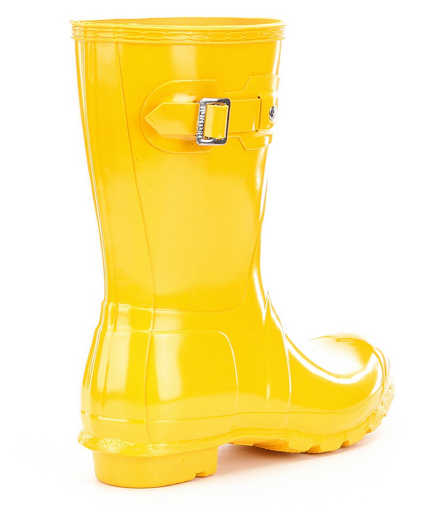 Hunter Women's Original Short Gloss Buckle Strap Rain Boots