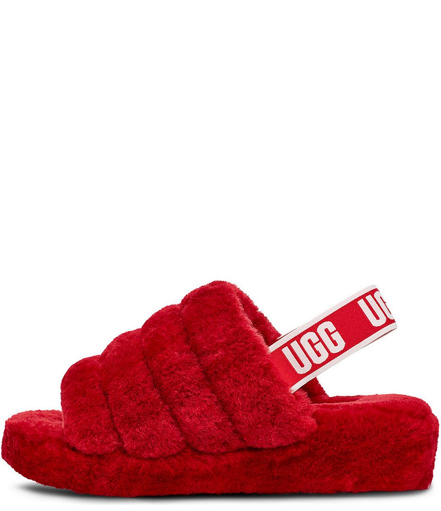 UGG&reg; Logo Fluff Yeah Fur Slides