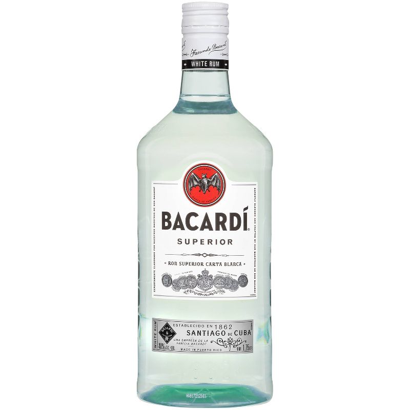 Bacardi White Rum - 1.75ml Plastic Bottle