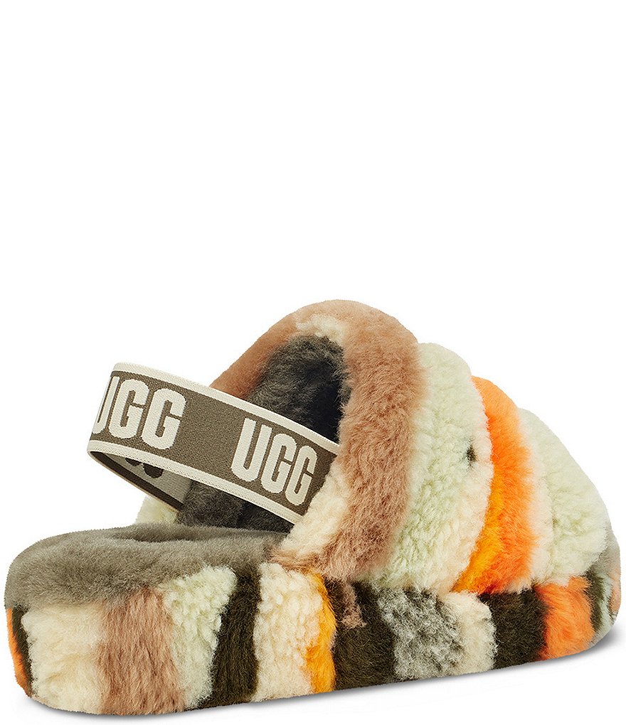 UGG&reg; Fluff Yeah Cali Collage Faux Shearling Slides