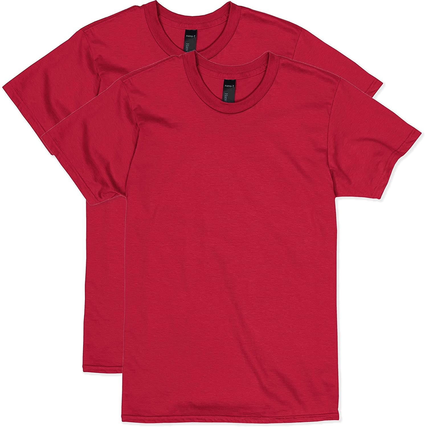 Hanes Men's Nano Premium Cotton T-Shirt (Pack of 2)
