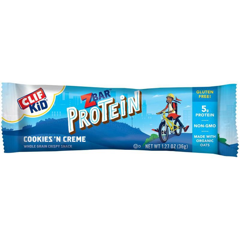CLIF Kid ZBAR Protein Cookies 'N Creme Snack Bars - 12.7oz/10ct