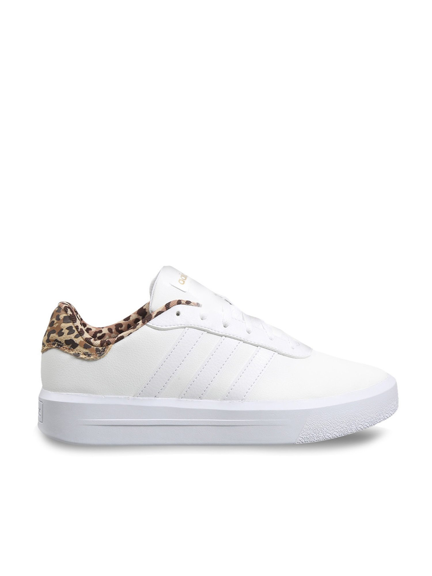 Adidas Women's COURT PLATFORM White Skateboarding Shoes