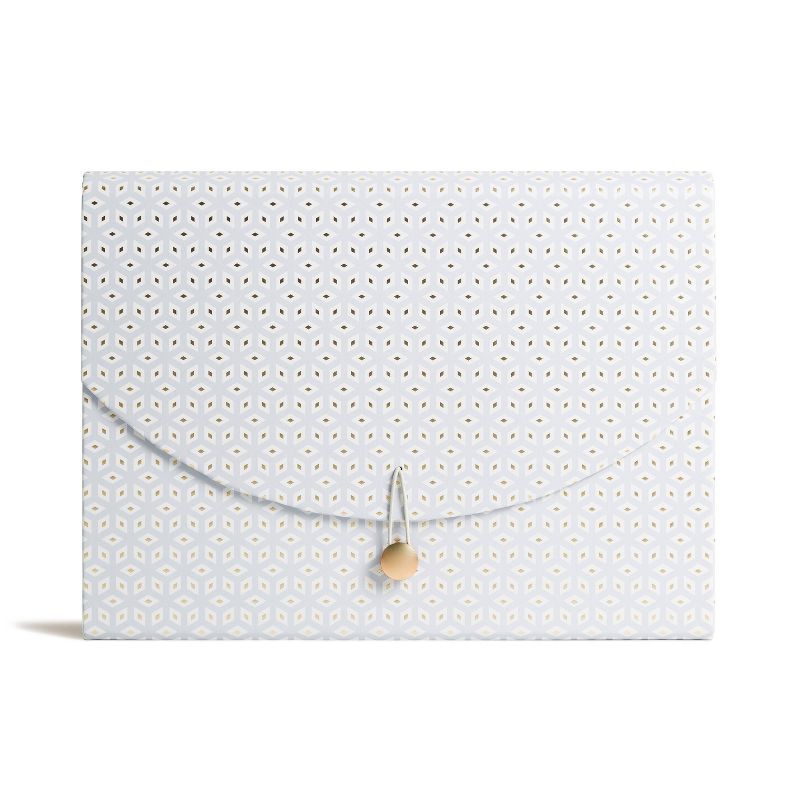 U Brands 13 Pocket Expanding File Blue