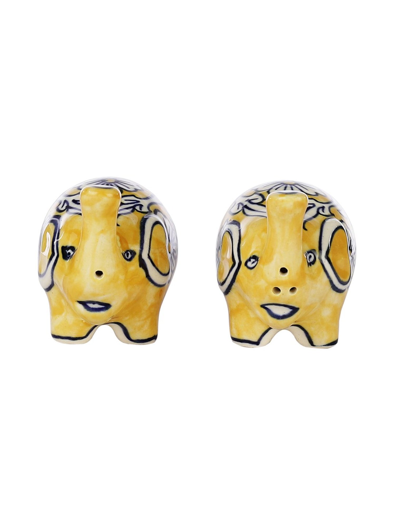 VarEesha Yellow Ceramic Salt & Pepper Set