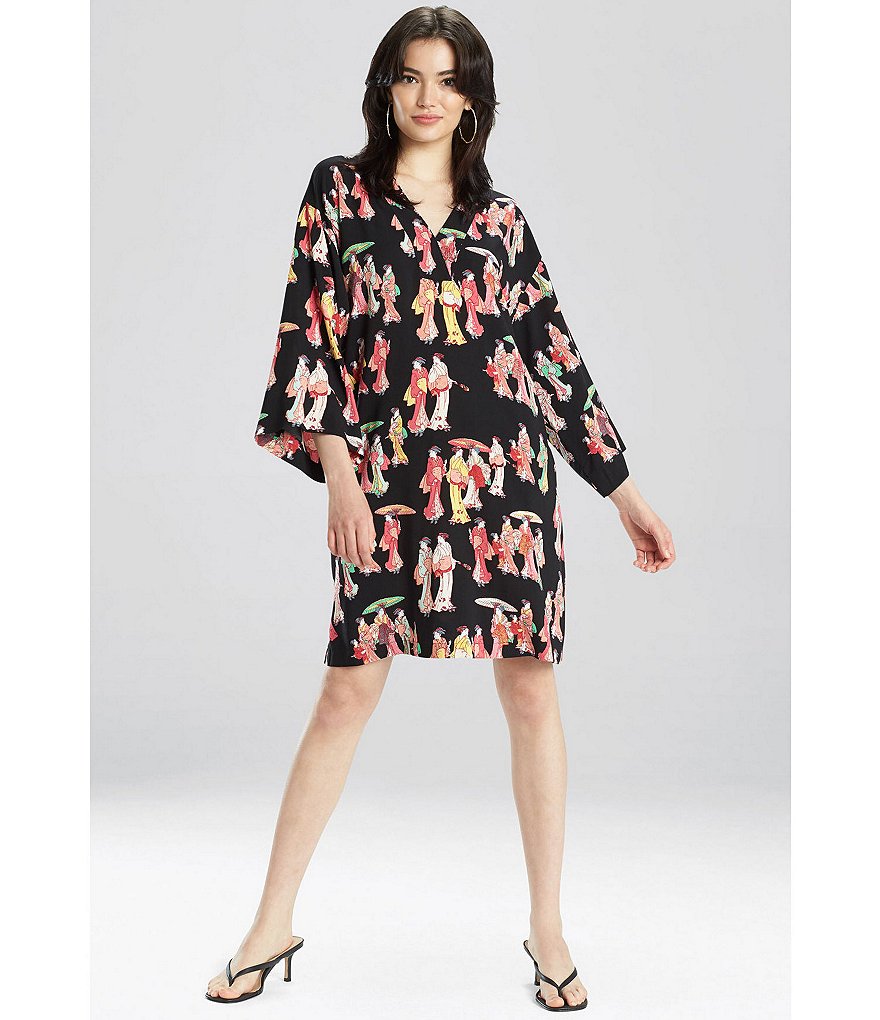 Sleep Sense Wallpaper Printed Short Sleeve Jersey Knit Sleepshirt