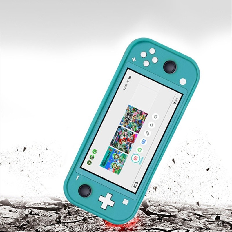 Matte Soft TPU Shell Protection Case Replacement for Nintendo Switch Lite Cover Skin Accessories with 4x Game Card Slots