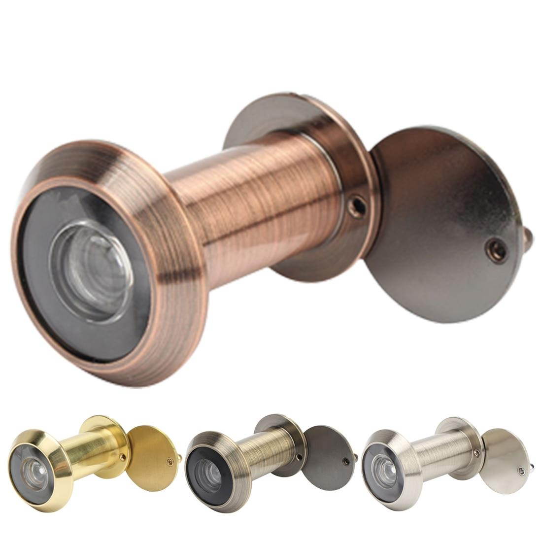 Hardware Tools 200 Degree Wide Viewing Angle Peephole Security Door Viewers Hole Hidden Peephole Adjustable Glass Lens