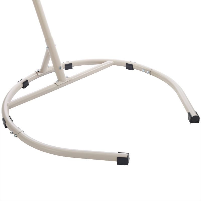 Cleo Outdoor Wicker Patio Hanging Egg Chair with Stand - Crosley