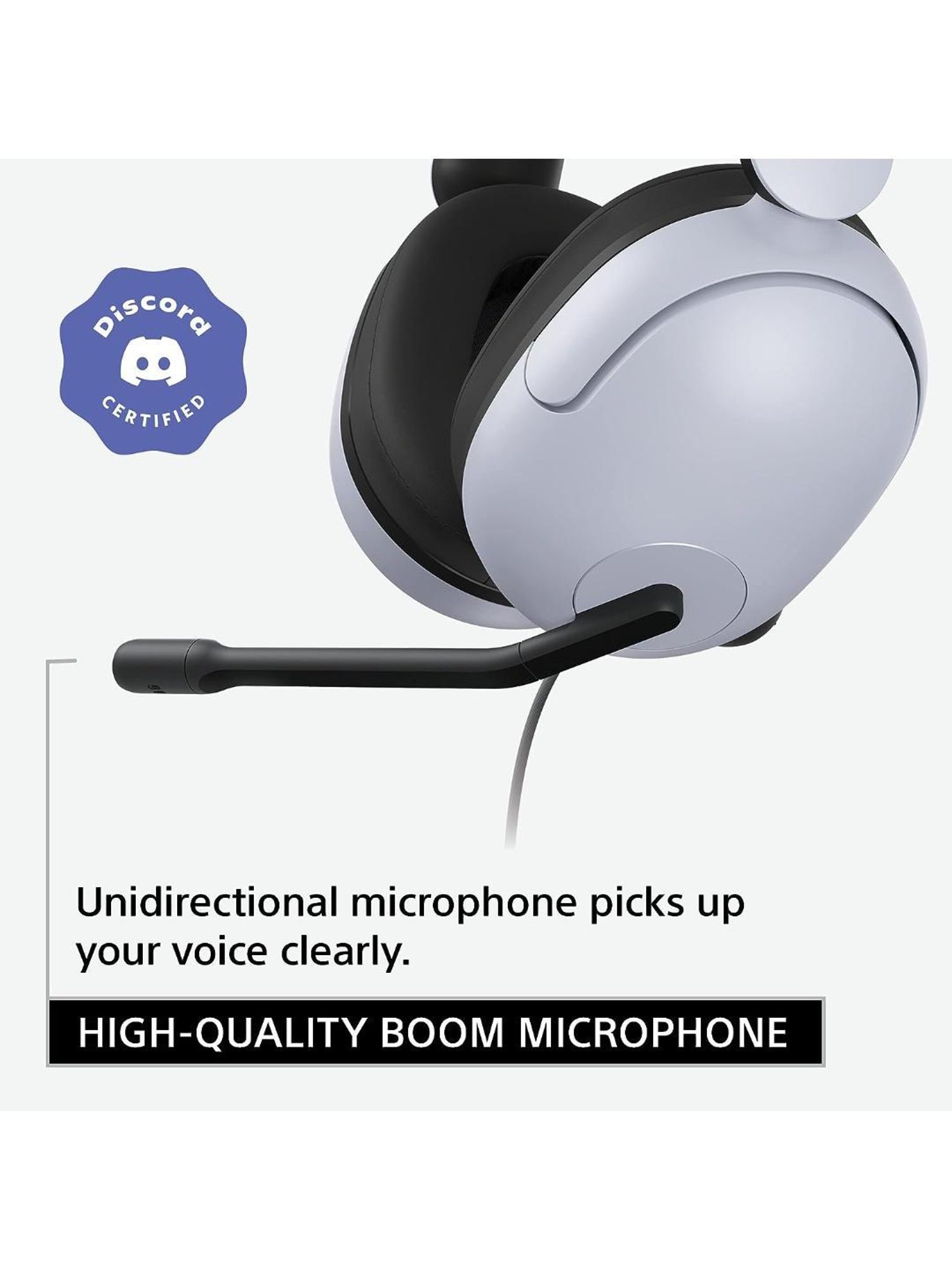 Sony INZONE H3, MDR-G300 Over Ear Wired Gaming Headphones with 360 Spatial Sound (White)