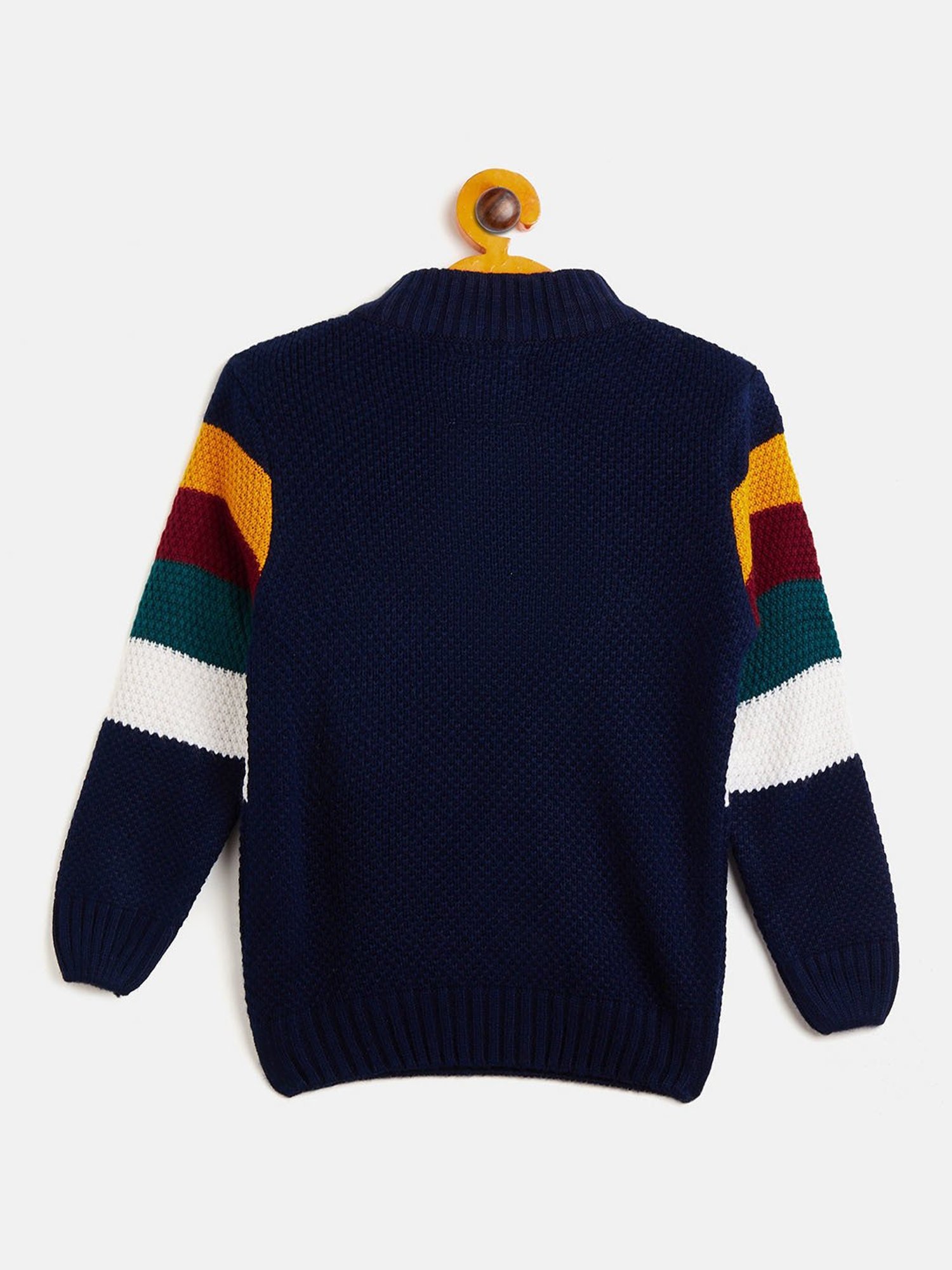 Duke Kids Multicolor Striped Full Sleeves Sweater