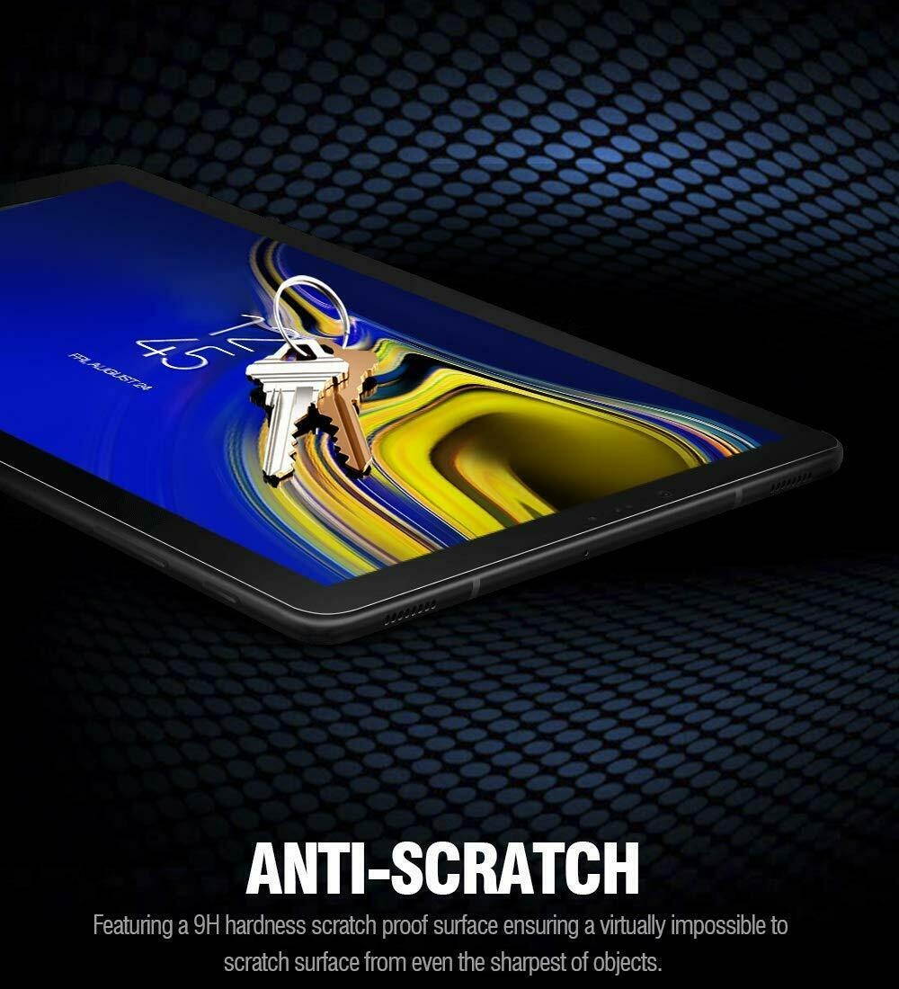 For Galaxy Tab S4 10.5 Tempered Glass [Scratch-Resistant] Screen Protector Clear