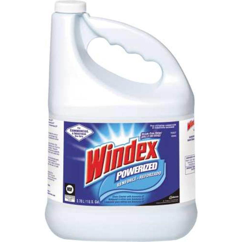 WINDEX 696503 Liquid Glass and Surface Cleaner, 1 gal., Blue, Unscented, Jug