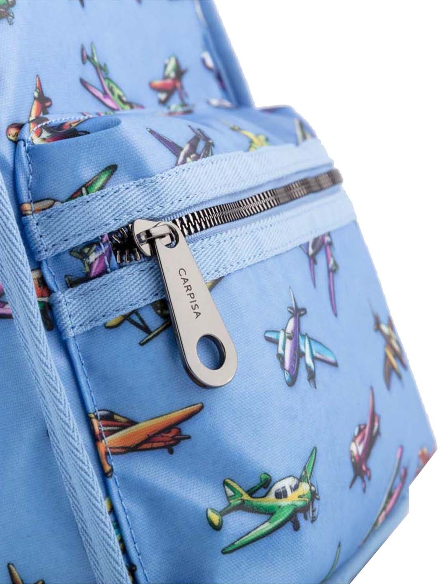 CARPISA Blue Fabric Medium Backpack