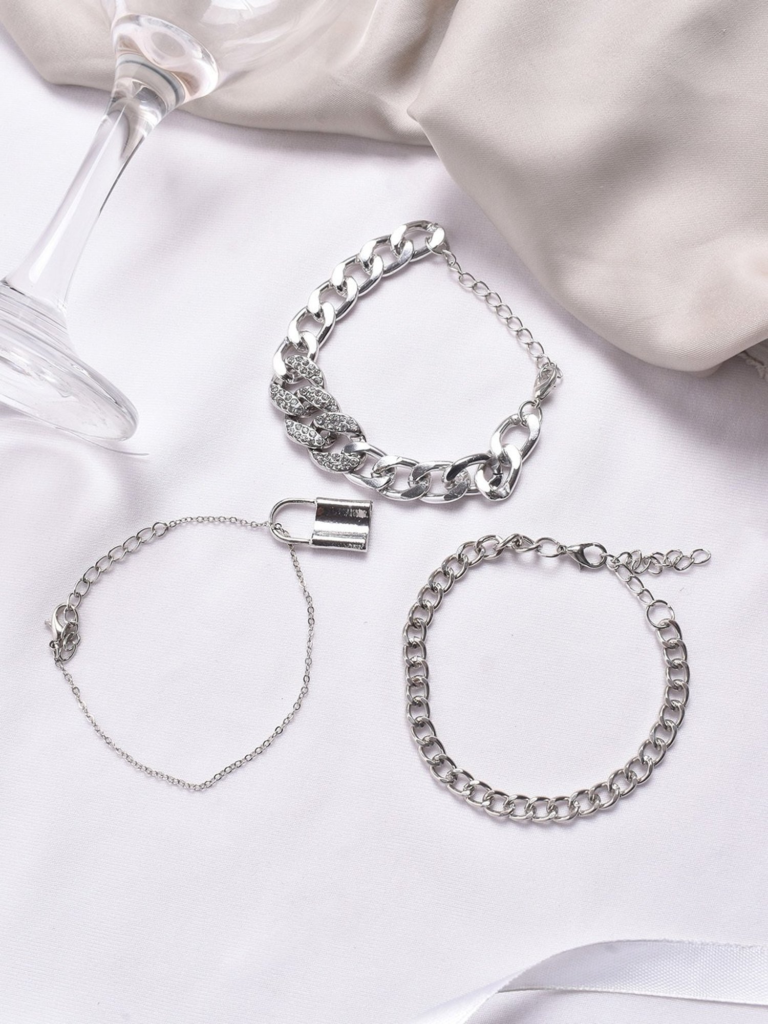 Joker & Witch Infinity Pool Silver Bracelet - Set of 3