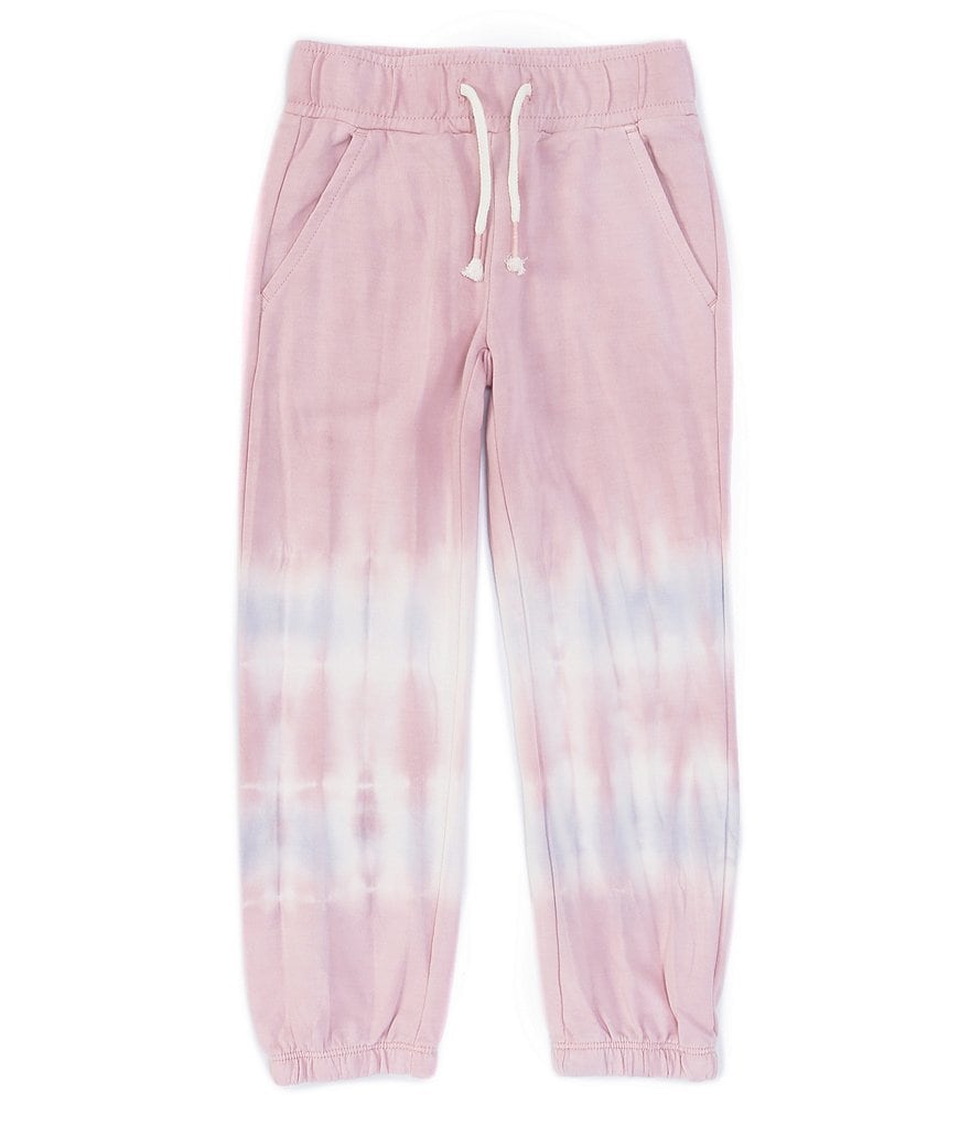 Hippie Girl Little Girls 4-6X Striped Tie Dye French Terry Jogger