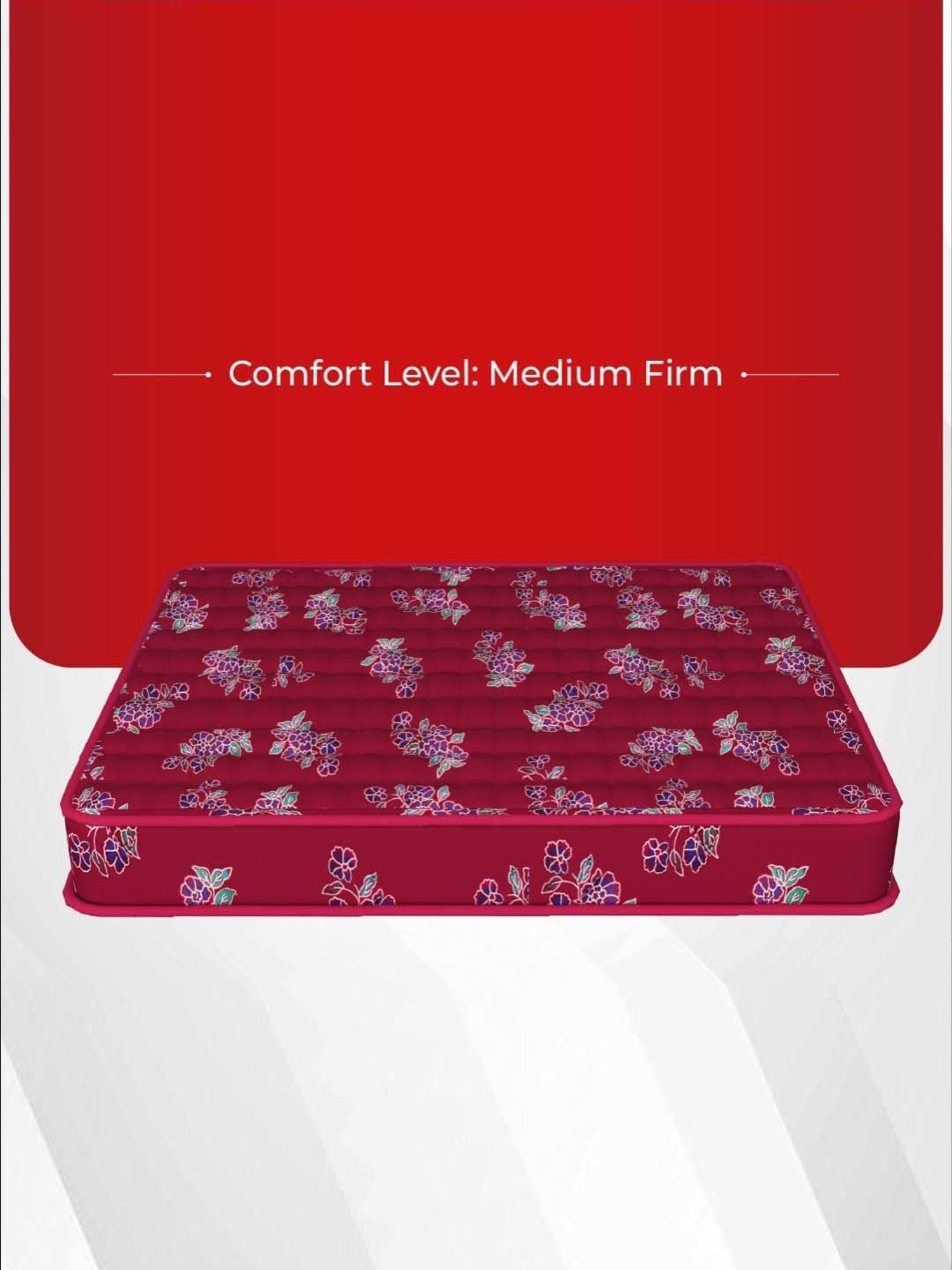 Kurlon Teensy Pink Bonded Foam Single Size Bed Mattress