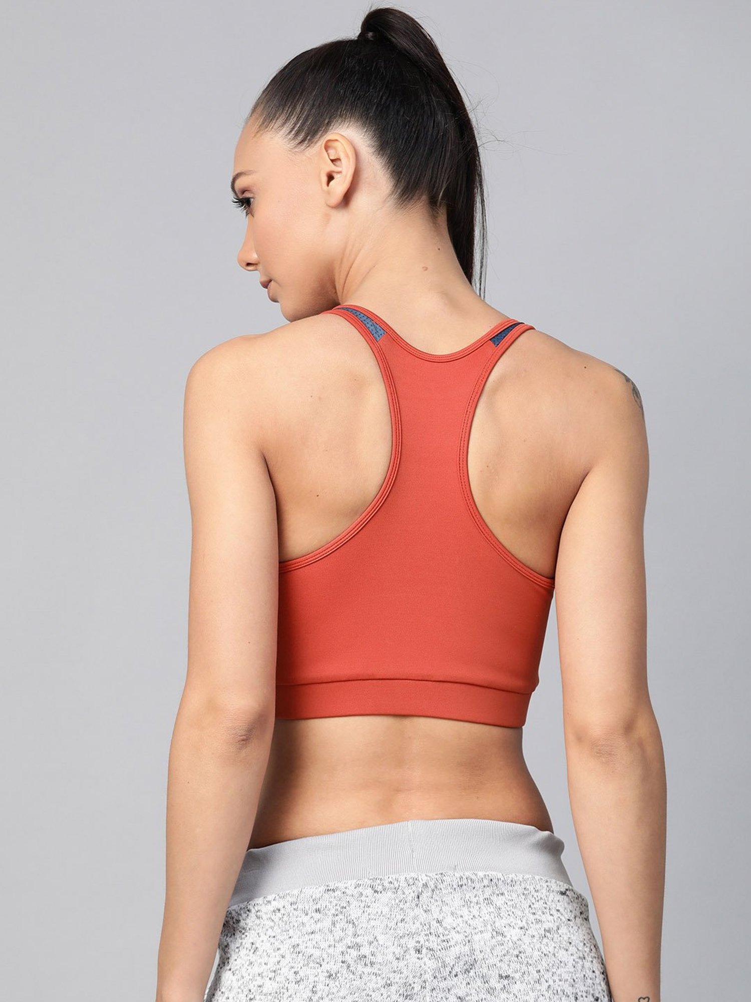 ALCIS Rust Non Wired Padded Sports Bra