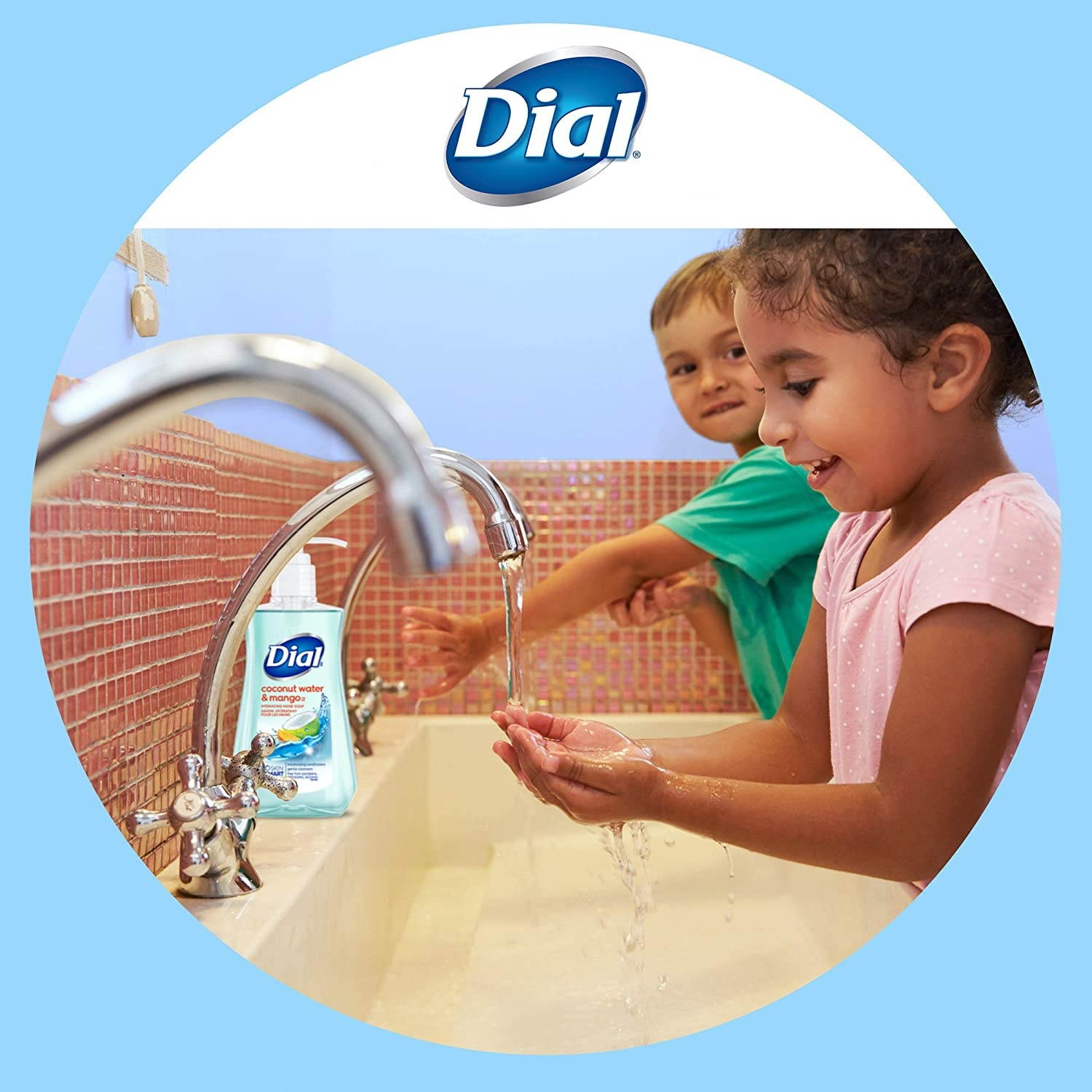 Dial Liquid Hand Soap, Coconut Water & Mango, 7.5 Fl Oz