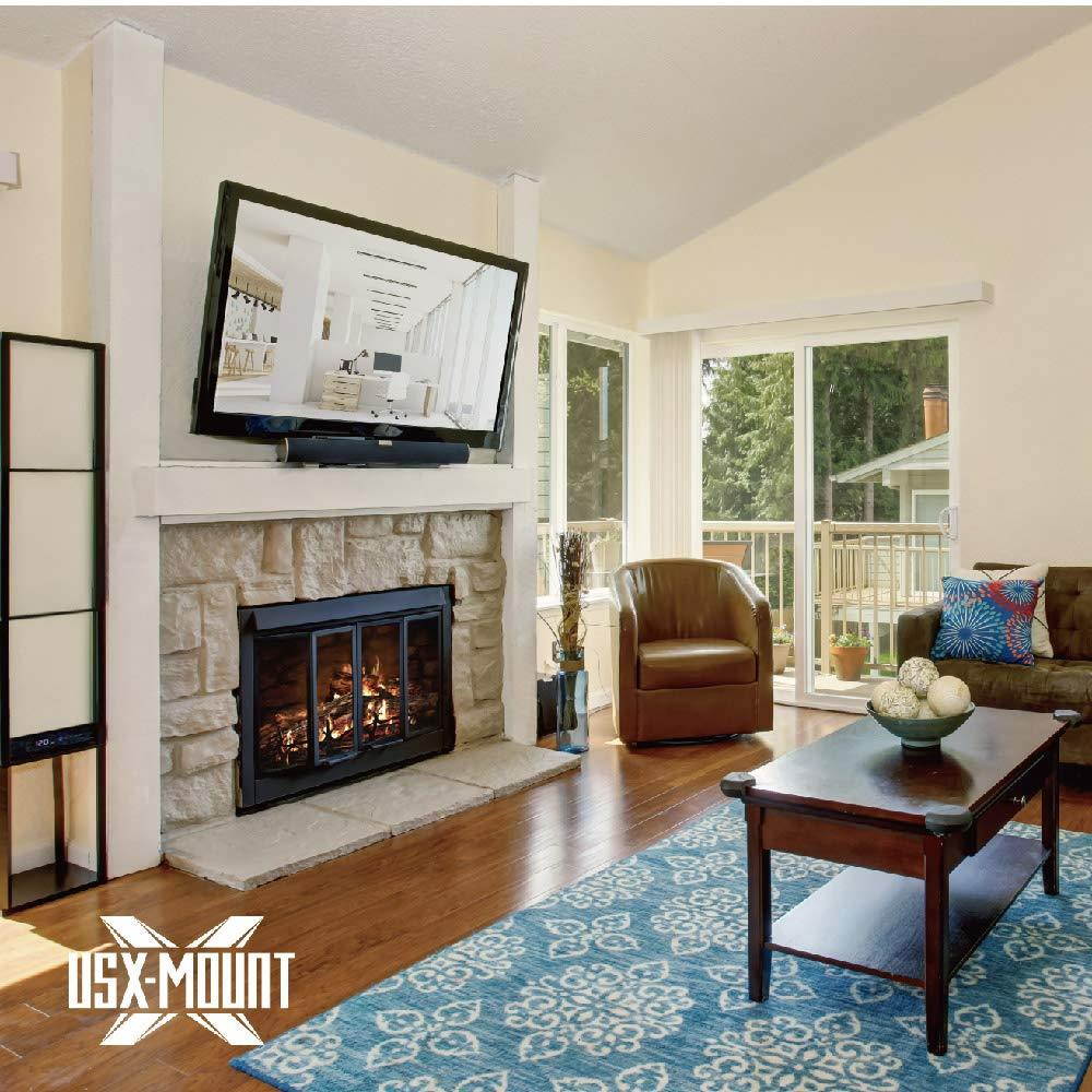 TV Wall Mount Tilting Brackets for Most 37"-70" LED 4K OLED Flat Screens, TV Mount with Max VESA 600x400mm and Weight Capacity 132lbs, Low Profile Space Saving for 16", 24" Stud by USX MOUNT