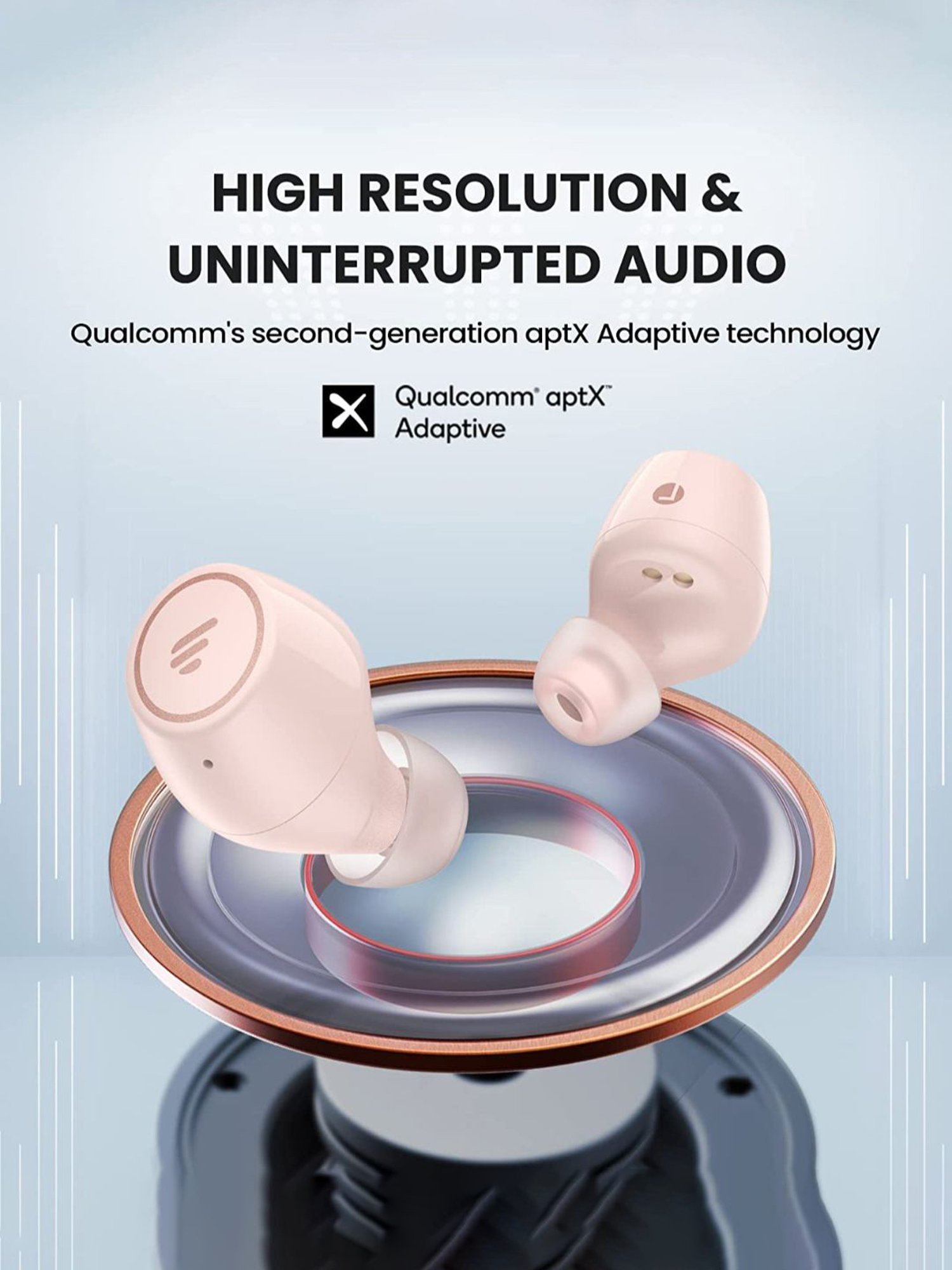 Edifier TWS1 Pro True Wireless Stereo Earbuds (Pink)