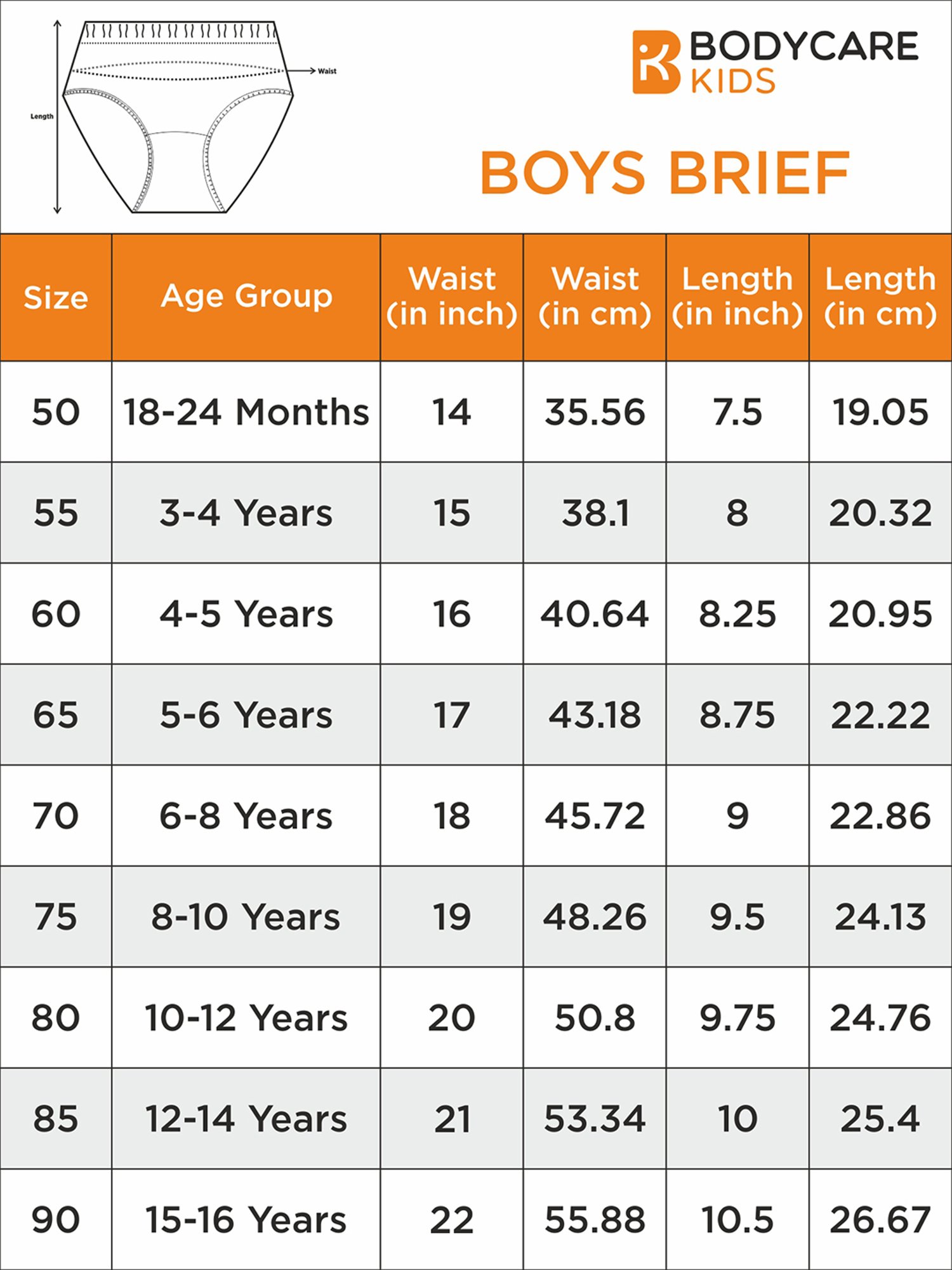 Bodycare Kids Multicolor Printed Briefs (Pack Of 6)