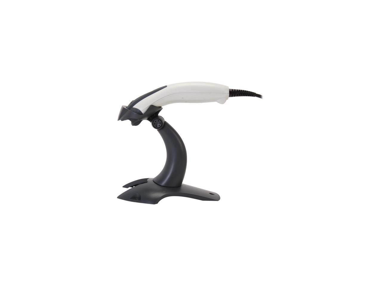 Honeywell Voyager 1200g Wired Laser 1D Barcode Scanner, RS232/USB/KBW/IBM, USB Kit w/ Stand, Ivory - 1200G-1USB-1