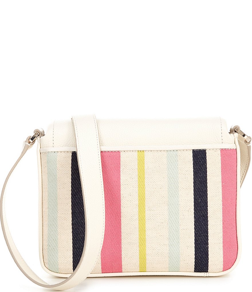kate spade new york Run Around Stripe Large Flap Crossbody Bag