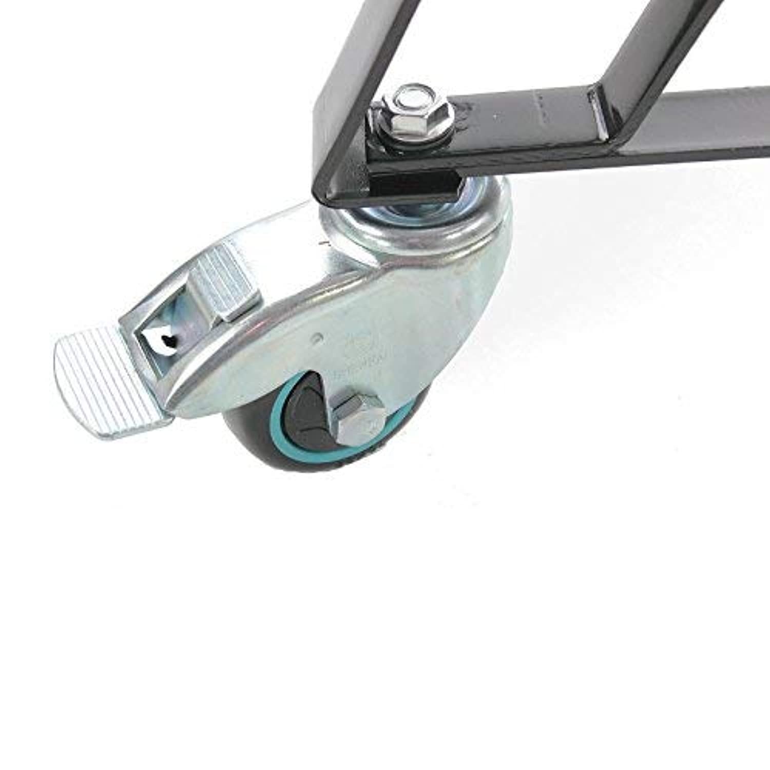 Aura Outdoor Products Rolling Cart Rolling Nest for Large Kamado Grills, Big Green Egg Accessories Powder Coated Best Casters