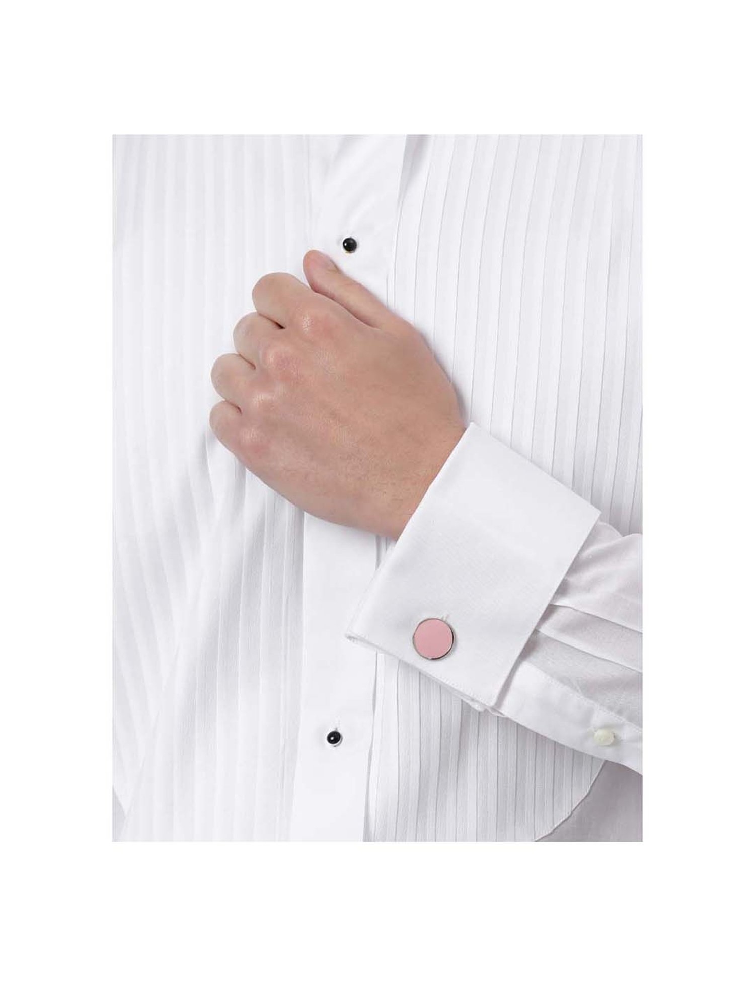 Tossido Pink Solid Cufflinks