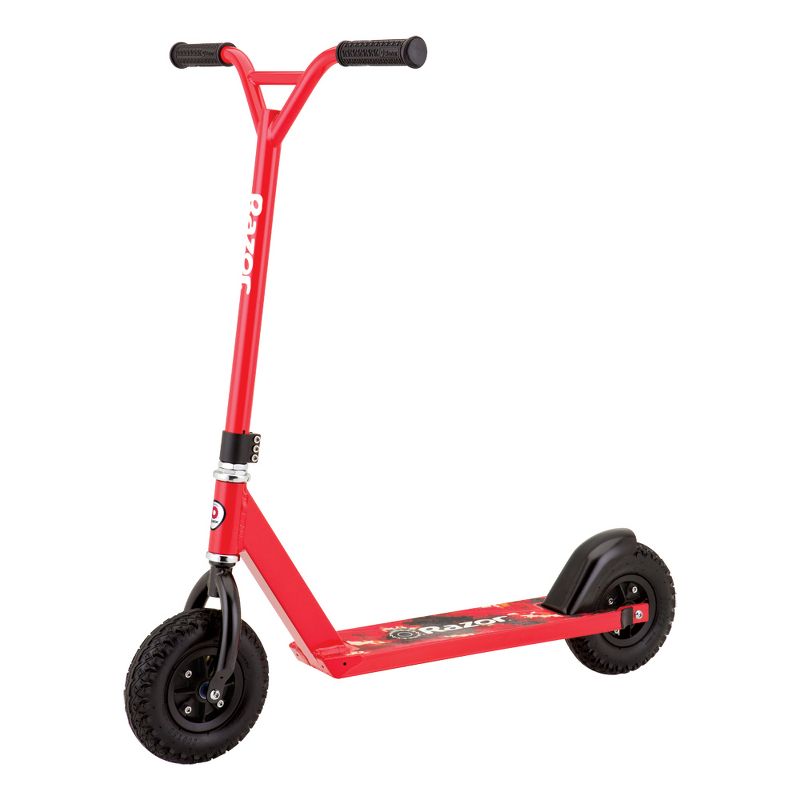 Razor RDS Pro Dirt Off-Road All Terrain Oversized Kick Scooter, Red