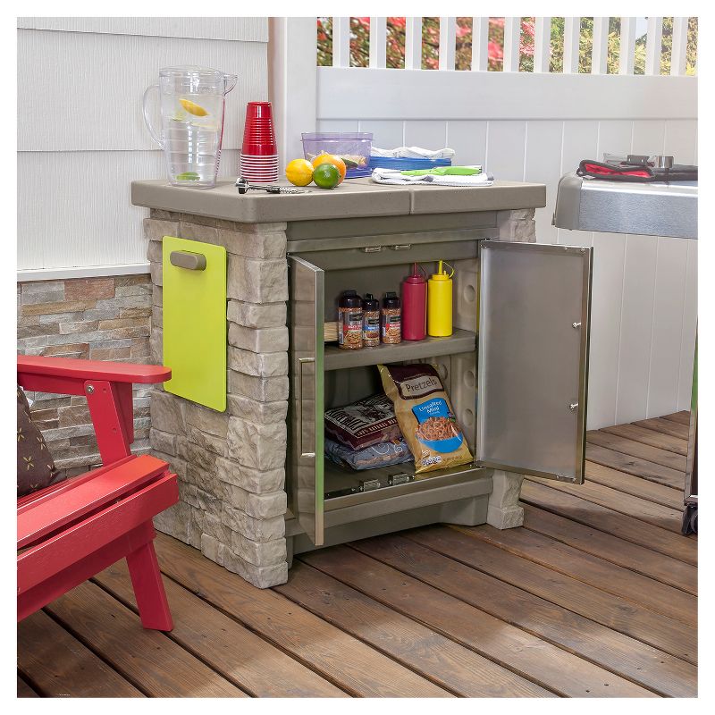 Stonefront Patio Collection Cooler & Storage - Step2